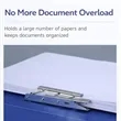 A4 Thick File Folder Double Clip Document Organizer File | https://www.bestnamebadges.com