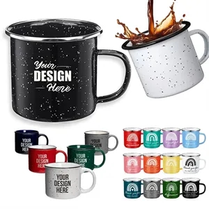 Classic Speckled Enamel Campfire Coffee Mug