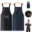Water Resistant Denim Canvas Work Apron | https://www.bestnamebadges.com