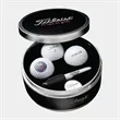 Titleist® Pro V1 Golf Ball Gift Tin Set | https://www.bestnamebadges.com