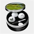 Titleist® Custom Golf Ball Commemorative Tin Gift Set | https://www.bestnamebadges.com
