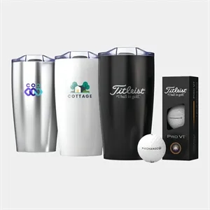 Titleist® Pro V1 Golf Ball & 20 Oz. Custom Tumbler Gift Set