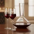 Tucson Carafe & Wine Set - Gold Rim | https://www.bestnamebadges.com