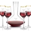 Tucson Carafe & Wine Set - Gold Rim | https://www.bestnamebadges.com
