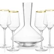 Tucson Carafe & Wine Set - Gold Rim | https://www.bestnamebadges.com