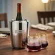 Pescara Wine Cooler & Tucson Gold Rim Stemless Wine | https://www.bestnamebadges.com
