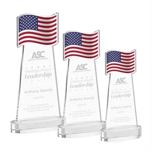 Flag Award on Alberton Base - Clear