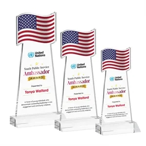 Flag VividPrint™ Award - Clear