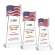 Flag VividPrint™ Award - Clear | https://www.bestnamebadges.com