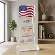 Flag VividPrint™ Award - Clear | https://www.bestnamebadges.com