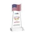 Flag VividPrint™ Award - Clear | https://www.bestnamebadges.com