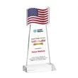 Flag VividPrint™ Award - Clear | https://www.bestnamebadges.com