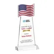 Flag VividPrint™ Award - Clear | https://www.bestnamebadges.com