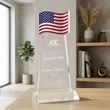 Flag Award - Clear | https://www.bestnamebadges.com