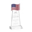 Flag Award - Clear | https://www.bestnamebadges.com