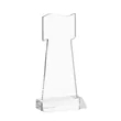 Flag Award - Clear | https://www.bestnamebadges.com