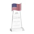 Flag Award - Clear | https://www.bestnamebadges.com