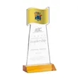 Flag Award - Amber | https://www.bestnamebadges.com