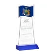 Flag Award - Blue | https://www.bestnamebadges.com