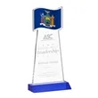 Flag Award - Blue | https://www.bestnamebadges.com