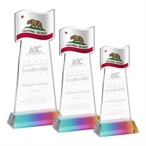 Flag Award on Hartford Base - Prismatic