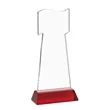 Flag Award on Hartford Base - Red | https://www.bestnamebadges.com