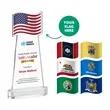 Flag VividPrint™ Award - Amber | https://www.bestnamebadges.com