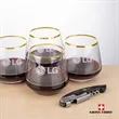 Swiss Force® Opener & Tucson Gold Rim Stemless Wine | https://www.bestnamebadges.com