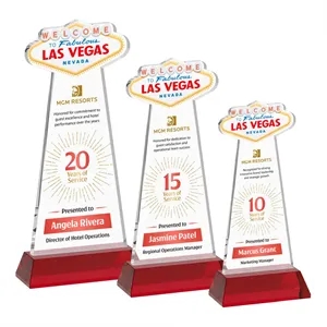 Las Vegas VividPrint™ Award on Hartford Base - Red