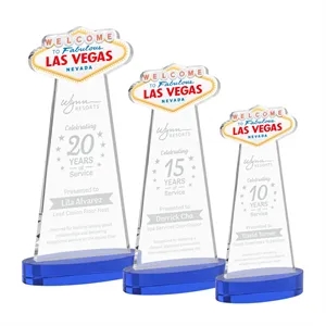 Las Vegas Award on Alberton Base - Blue