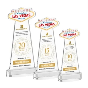Las Vegas VividPrint™ Award on Alberton Base - Clear