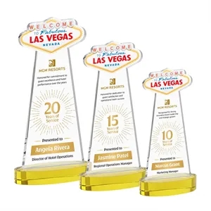 Las Vegas VividPrint™ Award on Alberton Base - Gold