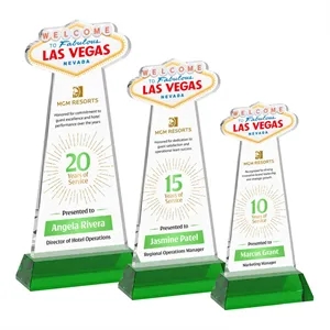 Las Vegas VividPrint™ Award on Hartford Base - Green