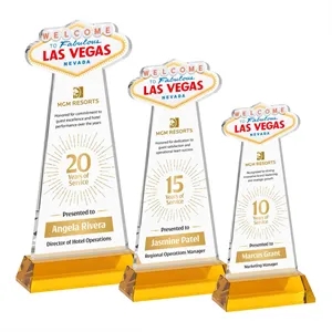 Las Vegas VividPrint™ Award on Hartford Base - Amber