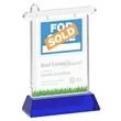 Real Estate Award on Hartford Base - Blue | https://www.bestnamebadges.com