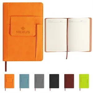 A5 PU Leather Journal Notebook W/ Pocket&Pen Holder