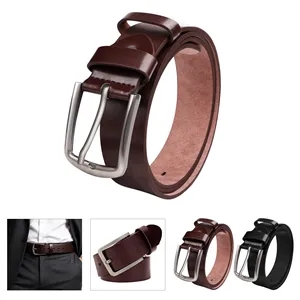 1.5" Width Mens Classic Genuine Leather Belt W/ Buckle