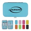 7 In 1 Leather Travel Nail Clipper Set Manicure Kit | https://www.bestnamebadges.com