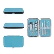 7 In 1 Leather Travel Nail Clipper Set Manicure Kit | https://www.bestnamebadges.com