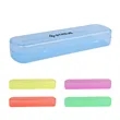 Transparent Plastic Pencil Case Storage Box | https://www.bestnamebadges.com