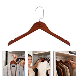 Premium Wooden Clothes Hanger With Notches
