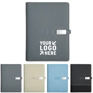 Wireless Charging Notebook with USB Flash Drive