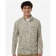 HUK Men's Airweight KC Printed Quarter-Zip Pullover - H12... | https://www.bestnamebadges.com
