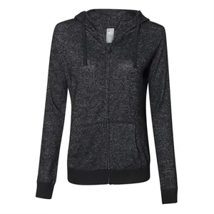 J. America Women's Cozy Jersey Hooded Full-Zip - 8656