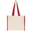 Q-Tees 14L Tote With Contrast-Color Handles - Q1100 | https://www.bestnamebadges.com