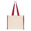 Q-Tees 14L Tote With Contrast-Color Handles - Q1100 | https://www.bestnamebadges.com