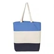 Q-Tees 11L Tri-Color Tote - Q125900 | https://www.bestnamebadges.com