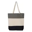 Q-Tees 11L Tri-Color Tote - Q125900 | https://www.bestnamebadges.com