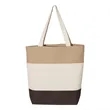 Q-Tees 11L Tri-Color Tote - Q125900 | https://www.bestnamebadges.com