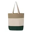 Q-Tees 11L Tri-Color Tote - Q125900 | https://www.bestnamebadges.com